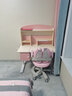 坐得正 儿童学习桌椅实木书桌矫正坐姿可升降中小学生写字课桌椅套装 1m桌+自动追背椅粉 追背纠姿 实拍图