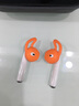 JZEPHF 适用于苹果耳机套华为耳机塞防滑耳套运动防掉硅胶套胶皮冒iphone7plus8X鲨鱼鳍 蓝色+橙色各一对 实拍图