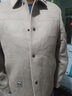 皮尔卡丹（pierre cardin）含羊毛呢外套男士短款双面尼大衣2025秋冬新款男装呢子夹克 2308卡其色 4XL 实拍图