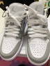 【潮】Nike Air Jordan aj1 耐克板鞋男女春季情侣新款低帮透气休闲轻便运动篮球鞋 DC0774-105 灰白 37.5 晒单实拍图