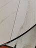 初屋 餐桌 岩板餐桌椅组合现代简约伸缩折叠圆桌家用小户型实木饭桌子 全白色-雪山白岩板-101皮椅 1.5m 一桌八椅 实拍图