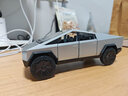 中精质造大号特斯拉皮卡车模房车玩具车合金可拆卸男孩玩具仿真小汽车模型 特斯拉皮卡银色【不带房车】 实拍图