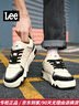 Lee男鞋冬季加绒休闲鞋潮流厚底面包鞋男士板鞋增高运动鞋时尚鞋子男 黑色【主推款】 41 【脚瘦请拍小一码】 实拍图