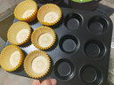 德立（DOLO）卡通6/9/12连模黄油年糕栗子甜甜圈马芬小蛋糕杯DIY烤箱烘焙模具 黑色你迷你6连模（含纸托6叠） 实拍图