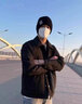 鑫豪睿毛线帽子男秋冬季保暖加绒韩版潮时尚针织帽骑车防寒防风包头帽男 黑色（单个帽子） 均码 实拍图