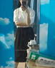 花花公子（PLAYBOY）品牌女装2025春夏季裙长裙a字型新款半身裙秋冬女学生黑色显 黑色_[精选优品] XL _[120-140斤] 实拍图