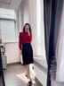 唐谜西装半身裙女夏季薄款2025新款高腰通勤包臀裙中长款后开叉一步裙 【短款-60CM】黑色 M (27) 【95-105斤】 实拍图