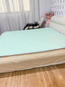 恒源祥  乳胶凉席 A类抗菌凉感乳胶凉席三件套夏季双人可水洗空调软席子 升级款A类-麦穗格-绿（床席款） 150cm*200cm 席+枕套*2 实拍图