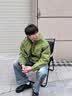 顶峰保罗（Dingfengbaoluo）美式棉衣外套男秋冬休闲棉袄加厚防风连帽保暖棉服DFM18果绿L 实拍图