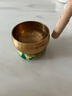 梵木果【麟纹钵】尼泊尔半手工颂钵音疗佛音黄铜碗瑜伽采耳居家冥想静心 金色超小款-8.5cm +标准三件套 实拍图