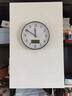 易普拉网红钟表挂墙挂钟挂表客厅轻奢时尚家用时钟挂墙准时扫秒钟石英钟 【基本款-石英钟】6026黑框-日历 10英寸 实拍图