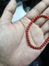 艳豪珊瑚手串天然珊瑚圆珠单圈手链深色手串喜庆招财高档珠宝生日礼物 实拍图