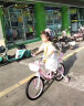 永久儿童自行车3-8岁小孩脚踏单车宝宝中大童女孩公主款童车 【黑胎】小猫粉+护具礼包 18寸 实拍图