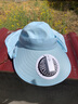 畅印有自带电风扇的帽子充电式款太阳帽工地大成人遮阳帽女夏季防晒帽 灰色 加风扇 实拍图