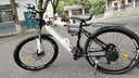ICOLOUR山地自行车成人男单车减震越野变速公路赛车上班上学学生青少年女 加粗减震-辐条轮【黑白色】 26寸24速【身高：160-180cm】 实拍图
