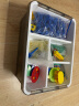 禧天龙积木分类磁力片收纳箱儿童玩具零件收纳盒大小颗粒分格分类整理箱 【中号双层5格】烟熏灰 实拍图