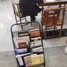 无不为靠墙落地书架杂志收纳架多层架子简易书报架铁艺书柜展示架置物架 黑色6层加大号 实拍图