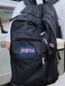 JANSPORT杰斯伯双肩包男旅行轻便背包书包女高中笔记本大学生包电脑包 47JK008 黑色-隔层+侧袋 实拍图