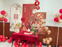 礼尚坊订婚布置装饰全套kt板背景墙新中式定制用品摆台件场景背景板高级 【2米】背景墙+拍照包+摆件+彩礼箱套装 实拍图