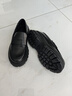 爱步（ECCO）厚底乐福鞋女倪妮同款英伦风一脚蹬厚底增高牛皮女鞋 踪迹220723 黑色22072301001 35 （尺码偏小） 实拍图