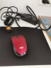 爱国者伸缩小鼠标 笔记本电脑用有线鼠标 可收纳拉伸USB 男女生商务便携办公手提电脑鼠标 红色 送鼠标垫 实拍图