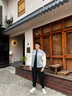 准者棒球服外套男装2025春夏新款美式复古PU皮袖休闲宽松运动夹克开衫 灰蓝【常规款】 L 实拍图