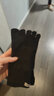 injinji五指袜中筒薄款专业防水泡跑步袜coolmax运动速干脚趾袜子 黑 S(37-40) 实拍图