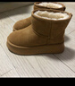 他她（TATA）厚底冬季雪地靴女防水加绒纯色棉鞋短靴冬新DWBS1DD3 棕色 37 实拍图