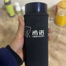 希诺（HEENOOR）保温杯男女士便携直身杯车载大容量不锈钢带滤网商务泡茶水杯子 红色 400ml 实拍图
