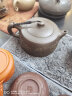 藏壶天下宜兴纯手工紫砂壶名家戴尔其刻绘收藏茶壶茶具黑金砂天际 实拍图