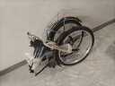 三河马男女折叠自行车成人折叠车学生车迷你款自行车带双减震折叠碟刹 单速顶配白黑 实拍图