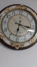 北极星（POLARIS）挂钟欧式客厅钟表创意木质石英钟仿古个性挂表田园办公室时钟 HD-6017木纹  16英寸 实拍图
