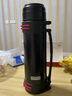 恩尔美（nRMEi）大容量保温壶不锈钢保温瓶杯家用热水瓶户外车载便携旅行大水壶 金质黑2.5L-可装5斤水-背带 实拍图