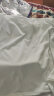 欧替西【两件装】纯棉纯色短袖T恤男同款全棉圆领打底衫潮半袖重磅厚实 白色+黑色 XL【建议穿125-135斤】 实拍图