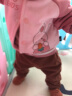 嘟嘟家婴儿外套童装女童上衣新生儿衣服新款春装外衣宝宝洋气棒球服wp 粉袖 73cm 实拍图