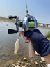 钓迷（fishingfans）澜蘭溪马口竿富士o环微物路亚竿ul快调实心稍碳素白条翘嘴杆套装 1.4米枪ul调玻纤高透版弹射竿 实拍图