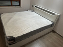 庄闲和实木床简约现代主卧家用1.5单人床出租房用1.8米榻榻米软包双人床 暖白色单床+20cm乳胶床垫+柜*1 1.8*2米 实拍图