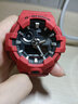 卡西欧（CASIO）未来战士白虎防水手表防震双显多功能大表盘运动日韩表情人节礼物 大运红GA-700-4A 实拍图