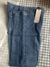 衫博直筒牛仔裤女春秋长裤高腰显瘦弹力八九分小个子窄版烟管裤子 浅蓝9分裤-春秋 28 (106-115斤) 实拍图
