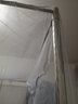 秀影蚊帐单开门防尘家用不锈钢三通双开门加粗加厚不锈钢支架加密落地 A11纯白双开门 1.8*2米约33MM立柱不锈钢三通 实拍图