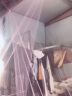 华思美大学生蚊帐寝室宿舍单人上铺下铺通用男女上下床家用双人床拉链款 掩门款紫色1.4高 1.0m（3.3英尺）床 实拍图