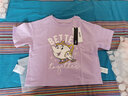 迪士尼（Disney）童装儿童t恤男女童短袖夏季新款休闲打底衫宝宝上衣婴儿夏装 冰莓粉-女 100 cm【拍3件方便换洗】 实拍图