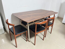 爱派森餐桌小户型家用现代简约餐桌椅休闲快餐厅桌椅组合饭桌长方形 胡桃色140*80:一桌六椅 实拍图