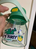 babycare大肚吸管水杯双饮运动外出便携儿童水杯大容量男女水壶600ml 安波绿 实拍图