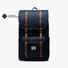 Herschel Retreat 赫行 19L大号双肩包 黑色/菊苣咖啡（侧边开拉链款） 实拍图