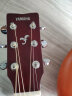 雅马哈（YAMAHA）FSX800CRR 电箱款 实木单板 初学者民谣吉他 缺角吉它 40英寸红色 实拍图