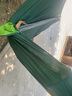 迈高登全自动速开蚊帐吊床户外旅行单双人防蚊防晒遮阳秋千装备 旗舰款【墨绿拼果绿】两头遮阳 2米7×1米4【绑带款】 实拍图