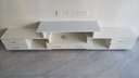 好家日记 电视柜茶几组合 搭配套装现代简约可伸缩电视柜时尚客厅电视柜 6抽电视柜【全暖白+白玻】 实拍图