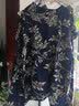 普戈斯（PUGESI）夏季睡衣女纯棉绸短袖中老年人套装女款夏天全棉两件套妈妈家居服 深色8038 XXXL（130-150斤） 实拍图