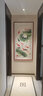 迅典（XUNDIAN）九鱼图玄关装饰画国画纯手绘花鸟挂画客厅入户走廊过道竖版风景画 连年有余 实木带框83*163厘米 实拍图